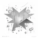 stars and raindrops tattoo design idea