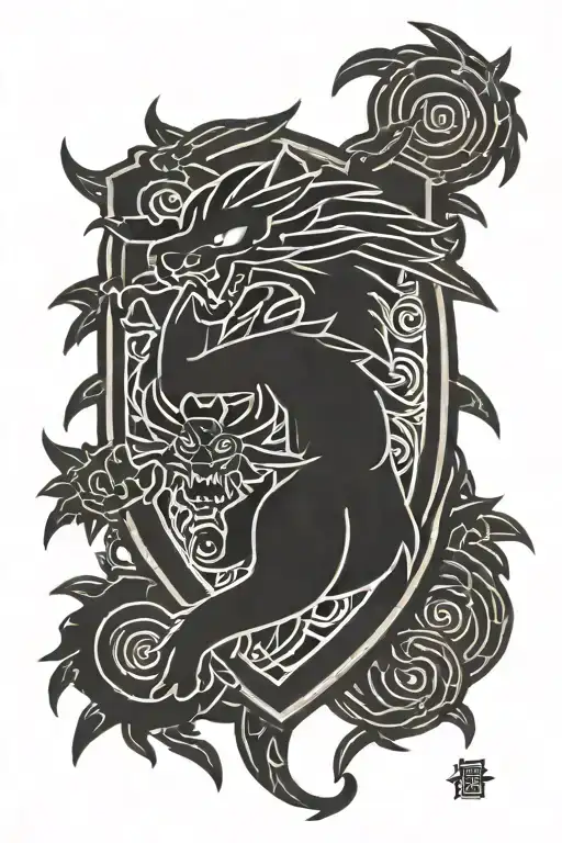 digimon crest of bravery  tattoo design idea