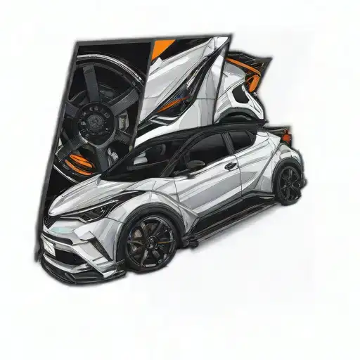 a toyota c-HR tattoo design idea