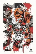 beagle tattoo design idea