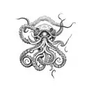 kraken tattoo design idea