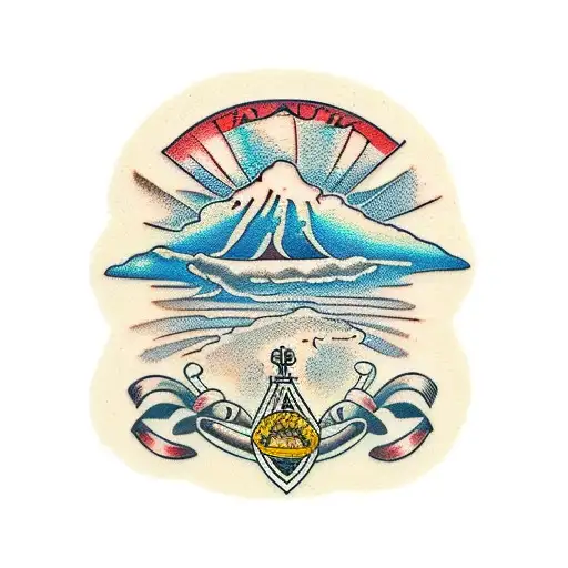 mount ararat tattoo design idea