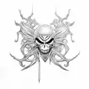 phantom troupe spider tattoo for back  tattoo design idea