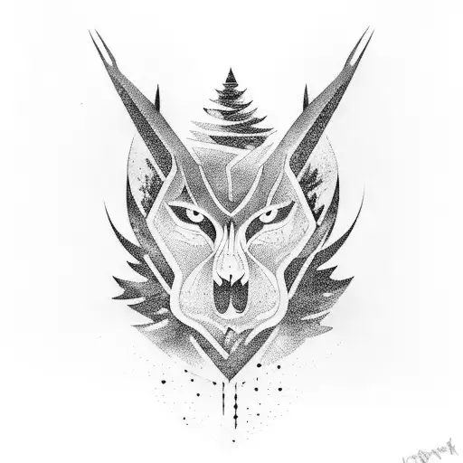 A dark forest tattoo design idea