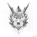 A dark forest tattoo design idea