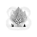 A dark forest tattoo design idea