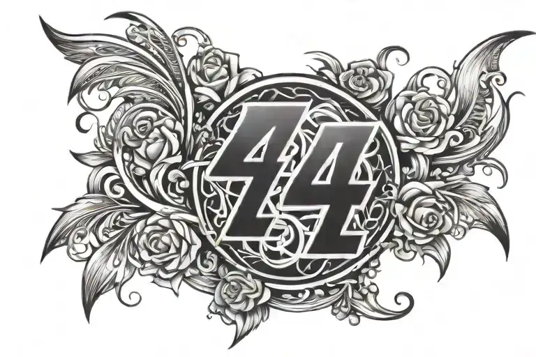 Blackout Arm Tatto with the letter Z repeated with patterns tattoo design idea