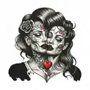 being unloved, love and sadness tattoo design idea