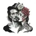 being unloved, love and sadness tattoo design idea