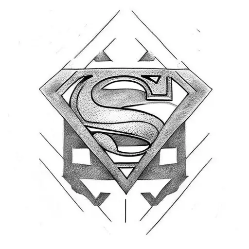 superman  arm tattoo design idea