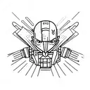 superman  arm tattoo design idea