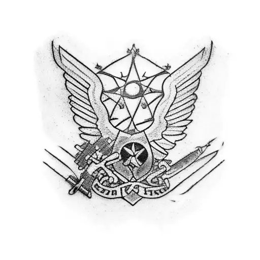 for a arm tattoo, I want a war scene with two air force HH-60G with repealing troops, some F-35s f pararscue green feet  tattoo design idea