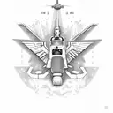 HH-60G with F-35, pararescue green feet  tattoo design idea