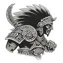 aztec warrior tattoo design idea