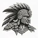 aztec warrior tattoo design idea