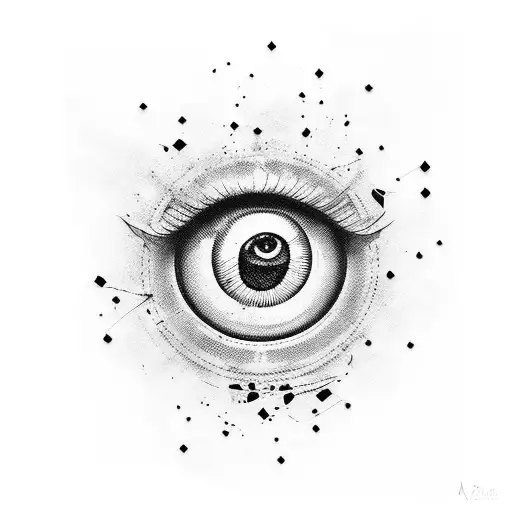 Evil Eye tattoo design idea