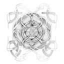 Celtic runes tattoo design idea