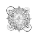 Celtic runes tattoo design idea
