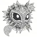zelda , majora mask, ocarina tattoo design idea
