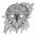 zelda , majora mask, ocarina tattoo design idea