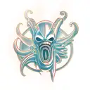 xenomorph alien rollercoaster  tattoo design idea