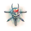 xenomorph alien rollercoaster  tattoo design idea