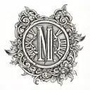 roman numerals 2006 tattoo design idea