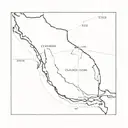 Create a tattoo design of the outline of Curaçao with the country abriviation (CW) and the country code/ area code tattoo design idea