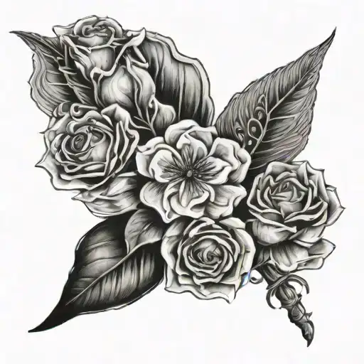 dedicated to my dad who passed to suicide tattoo design idea
