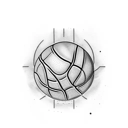 Basketball mystical tattoo design idea