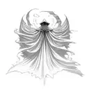 a mistborn cape tattoo design idea