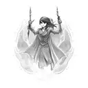 a mistborn cape tattoo design idea