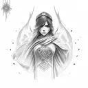 The mistborn cape tattoo design idea