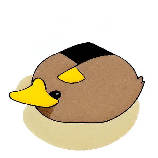 Duck tattoo design idea