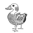 Duck tattoo design idea