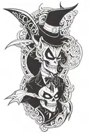 Alastor hazbin hotel tattoo design idea