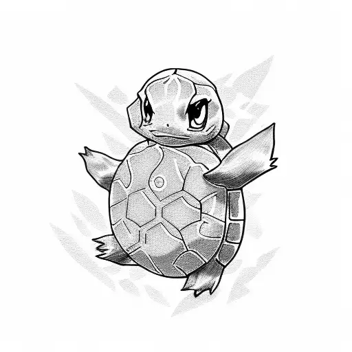 squirtle tattoo design idea