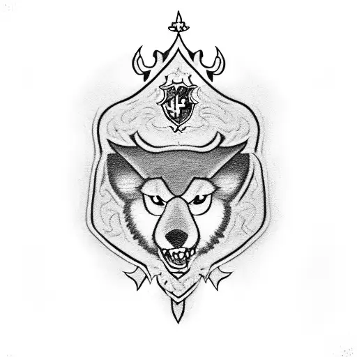 Mix between gryffindor and hufflepuf from harry potter tattoo design idea