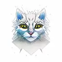 Witcher cat tattoo design idea