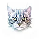 Witcher cat tattoo design idea