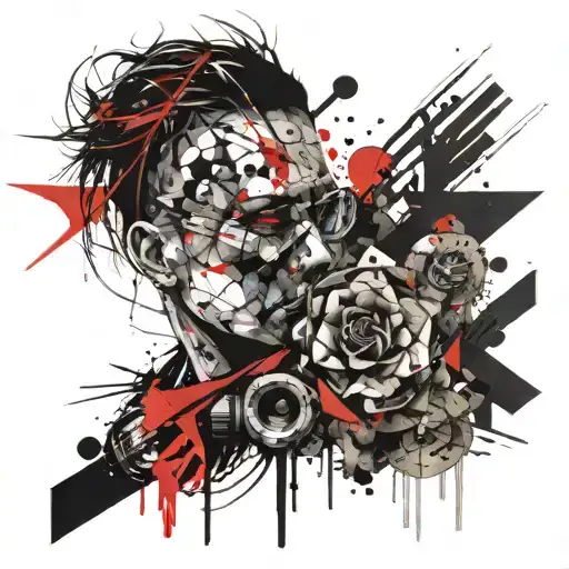 hours and year of birth tattoo design idea