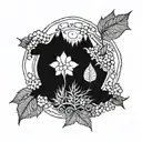 seed to sequioa tattoo design idea