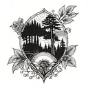 seed to sequioa tattoo design idea