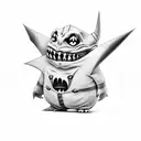 Gengar con sombras  tattoo design idea