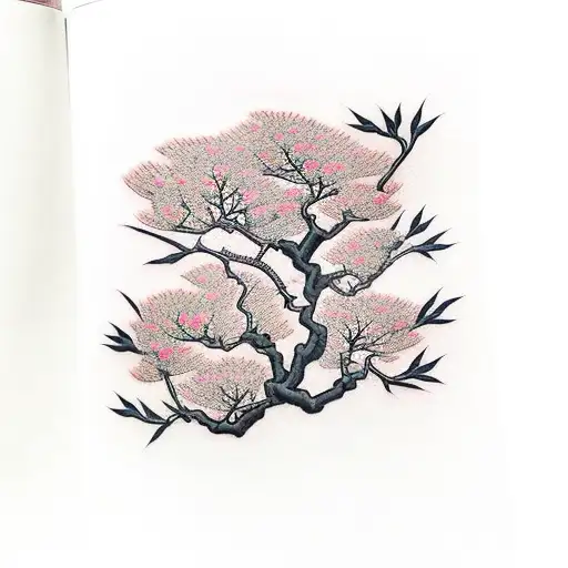 Charlotte jade with medium cherry blossom tree tattoo design idea