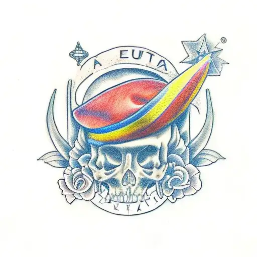 silueta de la Alhambra de Granada dibujada por Ricardo cavolo tattoo design idea