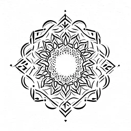 Alhambra de Granada  siluetas  tattoo design idea