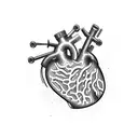 Mechanical heart tattoo design idea