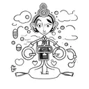 Coraline's key tattoo design idea