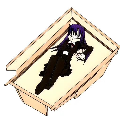 coffin tattoo design idea